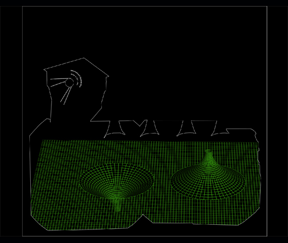 Sputnik audiovisual installation at Vajdahunyad Castle